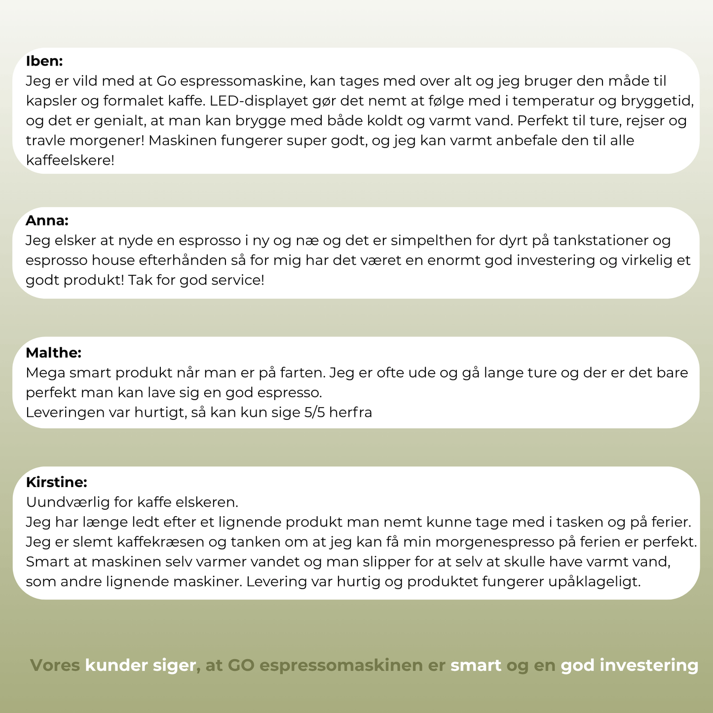 GO espressomaskine